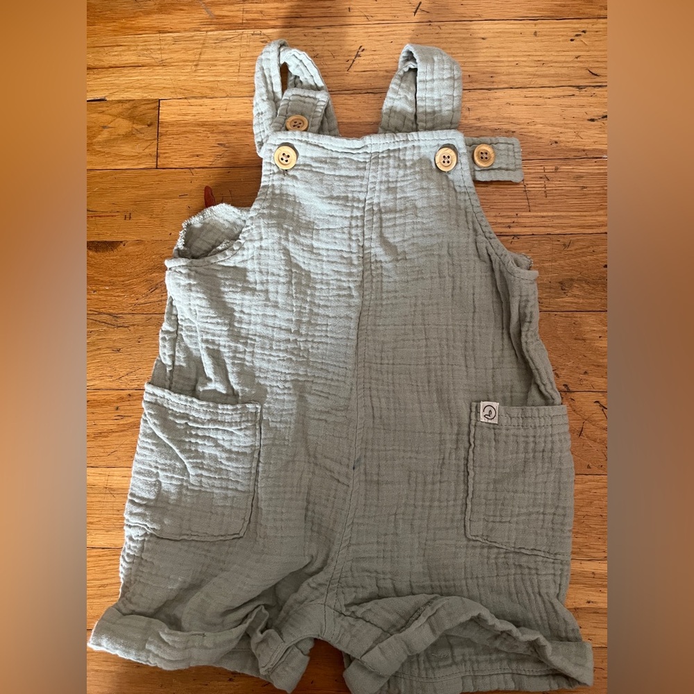 Little Planet Baby Romper Green Overalls
